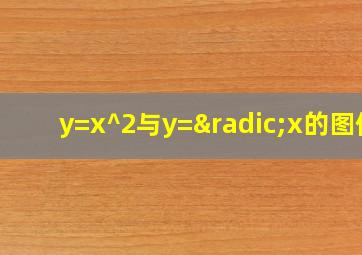 y=x^2与y=√x的图像